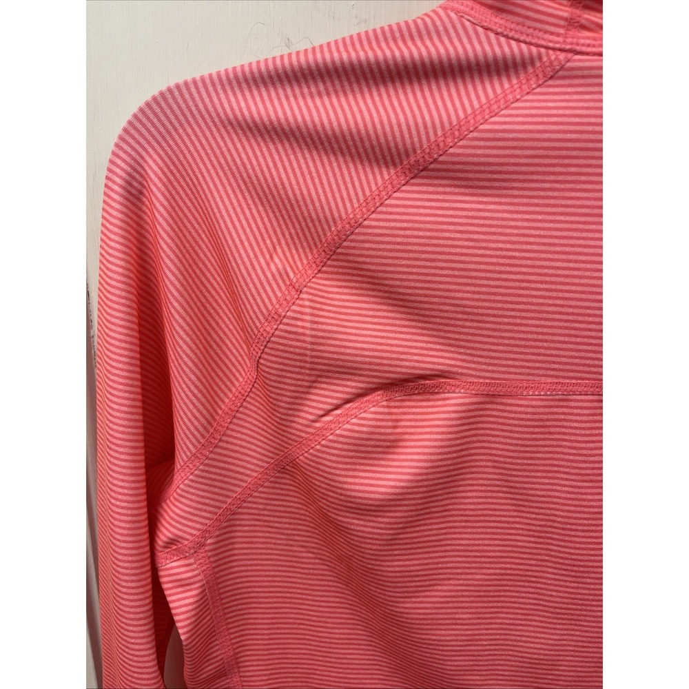 GapBody Pink Striped Full-Zip Jacket Womens S Polyester/Spandex - Picture 9 of 11